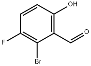 2-溴-3-氟-6-羟基苯甲醛 结构式