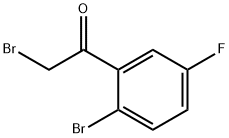 2-溴-1-(2-溴-5-氟苯基)乙酮 结构式