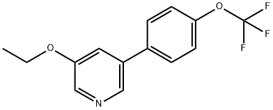 5-乙氧基-3-(4-(三氟甲氧基)苯基)吡啶 结构式