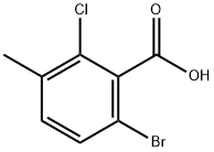 6-溴-2-氯-3-甲基苯甲酸 结构式