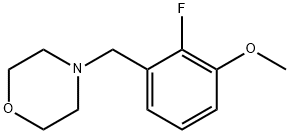 4-(2-氟-3-甲氧基苄基)吗啉 结构式