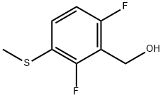2,6-二氟-3-(甲硫基)苄醇 结构式