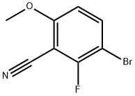 3-bromo-2-fluoro-6-methoxybenzonitrile 结构式