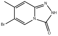 6-溴-7-甲基-[1,2,4]三唑[4,3-A]吡啶-3(2H)-酮 结构式