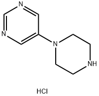 5-(哌嗪-1-基)嘧啶盐酸盐 结构式