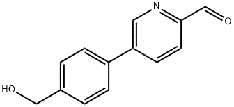 5-(4-(羟甲基)苯基)吡啶甲醛 结构式
