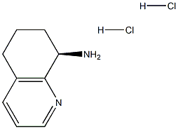 (R)-5,6,7,8-四氢-8-氨基喹啉盐酸盐 结构式