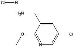 (5-氯-2-甲氧基吡啶-3-基)甲胺盐酸盐 结构式