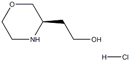 (R)-2-(吗啉-3-基)乙-1-醇盐酸盐 结构式