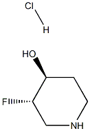 (3S,4S)-3-氟哌啶-4-醇盐酸 结构式