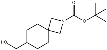 tert-butyl 7-(hydroxymethyl)-2-azaspiro[3.5]nonane-2-carboxylate 结构式