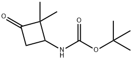 tert-butyl N-(2,2-dimethyl-3-oxocyclobutyl)carbamate 结构式