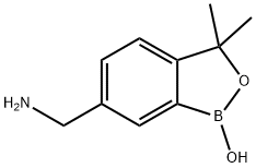 6-(氨基甲基)-3,3-二甲基苯并[C][1,2]氧杂硼-1(3H)-醇 结构式