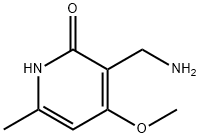 3-氨甲基-4-甲氧基-6-甲基吡啶-2(1H)-酮 结构式