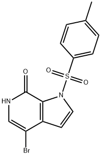4-溴-1-对甲苯磺酸基-1-H-吡咯-7(6H)-酮 结构式