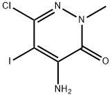 4-amino-6-chloro-5-iodo-2-methylpyridazin-3(2H)-one 结构式