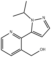 (2-(1-异丙基-1H-吡唑-5-基)吡啶-3-基)甲醇 结构式