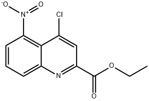 4-氯-5-硝基喹啉-2-羧酸乙酯 结构式