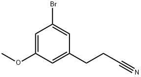 3-(3-Bromo-5-methoxyphenyl)propanenitrile 结构式