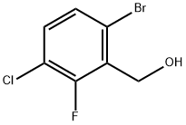 (6-溴-3-氯-2-氟苯基)甲醇 结构式