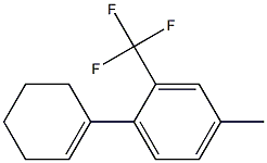 Benzene, 1-(1-cyclohexen-1-yl)-4-methyl-2-(trifluoromethyl)- 结构式