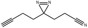 3-(3-(BUT-3-YN-1-基)-3H-二嗪-3-基)丙腈 结构式