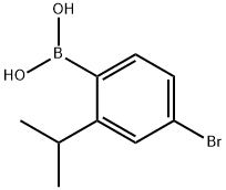 4-溴-2-异丙基苯基硼酸 结构式