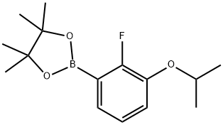 2-氟-3-异丙氧基苯基硼酸频哪醇酯 结构式