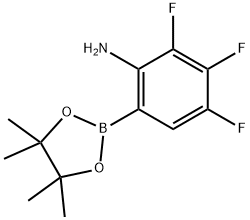 2-氨基-3,4,5-三氟苯硼酸频哪醇酯 结构式