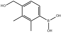 2,3-二甲基-4-羟甲基苯基硼酸 结构式