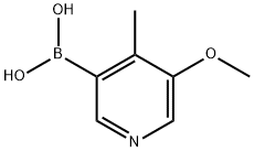 5-甲氧基-4-甲基吡啶-3-硼酸 结构式