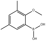 3,5-二甲基-2-甲氧基苯基硼酸 结构式