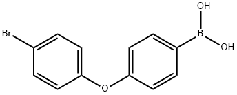 4-(4-溴苯氧基)苯基硼酸 结构式