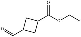 3-甲酰基环丁烷甲酸乙酯 结构式