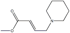 (2E)-4-(哌啶-1-)2-丁酸甲酯 结构式