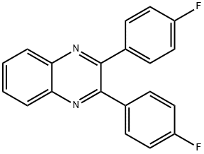 2,3-bis(4-fluorophenyl)quinoxaline 结构式