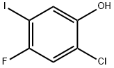 2-氯-4-氟-5-碘苯酚 结构式