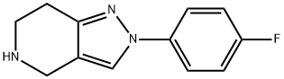 2-(4-氟-苯基)-4,5,6,7-四氢-2H-吡唑并[4,3-C〕吡啶 结构式