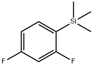 (2,4-二氟苯基)三甲基硅烷 结构式