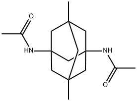 N,N'-(5,7-dimethyl adamantane-1,3-diyl) diacetamide 结构式