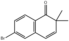 6-溴-2,2-二甲基萘-1(2H)-酮 结构式