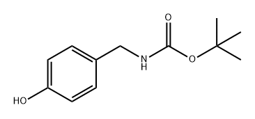 4-[[叔丁氧酰胺]甲基]-苯酚 结构式