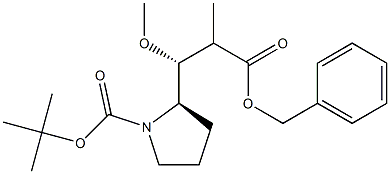 (S)-2 - ((1R,2R)-3-(苄氧基)-1-甲氧基-2-甲基-3-氧代丙基)吡咯烷-1-甲 结构式