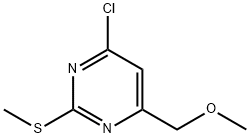 2-甲硫基-4-氯-6-甲氧甲基嘧啶 结构式