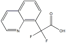 2,2-二氟-2-(喹啉-8-基)乙酸 结构式
