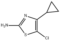 2-氨基-4-环丙基-5-氯噻唑 结构式