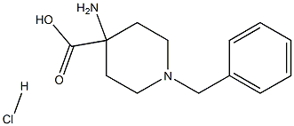 4-amino-1-benzylpiperidine-4-carboxylic acid hydrochloride 结构式