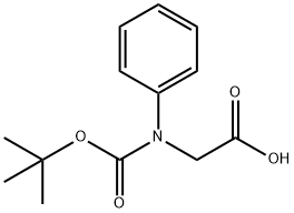 2-((叔丁氧羰基)(苯基)氨基)乙酸 结构式