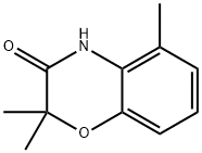 2,2,5-三甲基-2H-苯并[B][1,4]噁嗪-3(4H)-酮 结构式