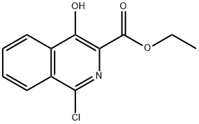 1-氯-4-羟基异喹啉-3-羧酸乙酯 结构式